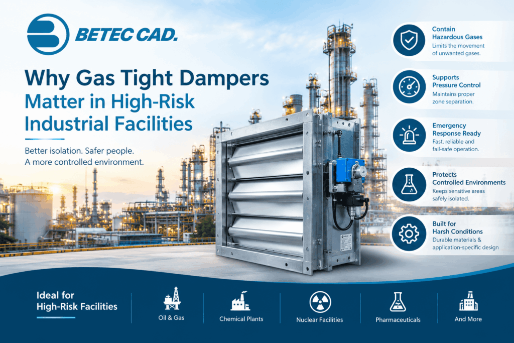 Why Gas Tight Dampers Matter in High-Risk Industrial Facilities